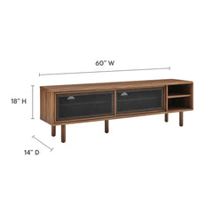 Kurtis Walnut 60" TV Stand - Ornate Home