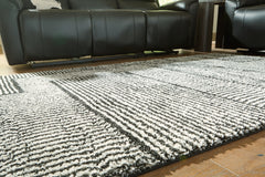 Kurtmen Black/Ivory Large Rug - Ornate Home