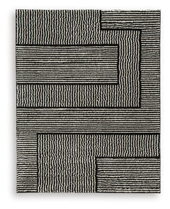 Kurtmen Black/Ivory Large Rug - Ornate Home