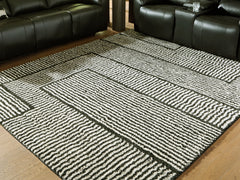 Kurtmen Black/Ivory Large Rug - Ornate Home