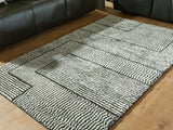 Kurtmen Black/Ivory Medium Rug - Ornate Home