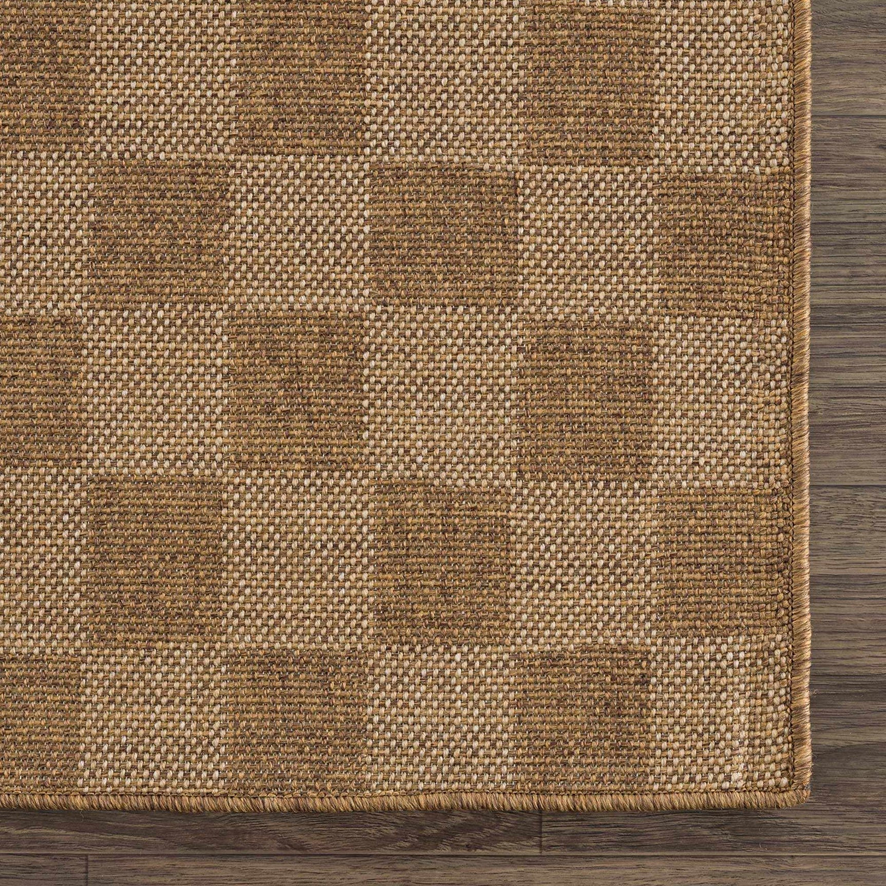 Kuval Checkered Brown Outdoor Rug - Ornate Home