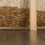 Kuval Checkered Brown Outdoor Rug - Ornate Home