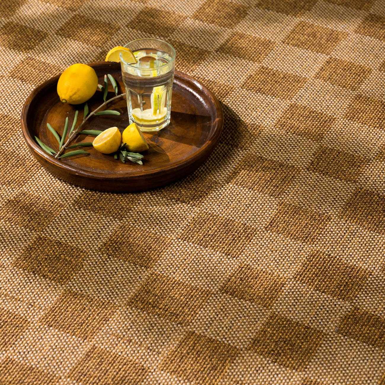 Kuval Checkered Brown Outdoor Rug - Ornate Home