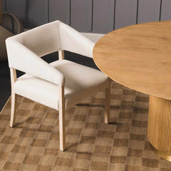 Kuval Checkered Brown Outdoor Rug - Ornate Home