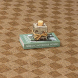 Kuval Checkered Brown Outdoor Rug - Ornate Home