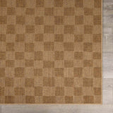 Kuval Checkered Brown Outdoor Rug - Ornate Home