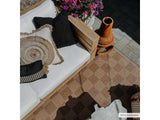 Kuval Checkered Brown Rug - Ornate Home
