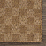 Kuval Checkered Brown Rug - Ornate Home