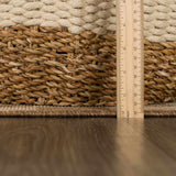 Kuval Checkered Brown Rug - Ornate Home