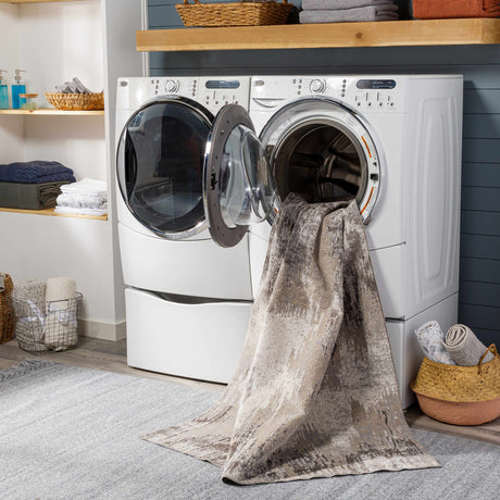 Kuyucak Washable Abstract Rug - Ornate Home