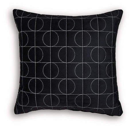 Kydner Black/Silver Pillow (4/CS) - Ornate Home