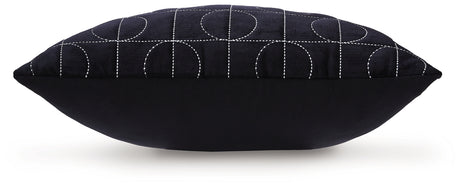 Kydner Black/Silver Pillow (4/CS) - Ornate Home