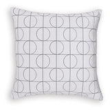 Kydner White/Black Pillow (4/CS) - Ornate Home