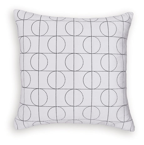 Kydner White/Black Pillow (4/CS) - Ornate Home