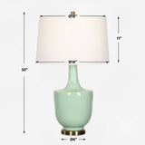 Kyla Mint Green Table Lamp - Ornate Home