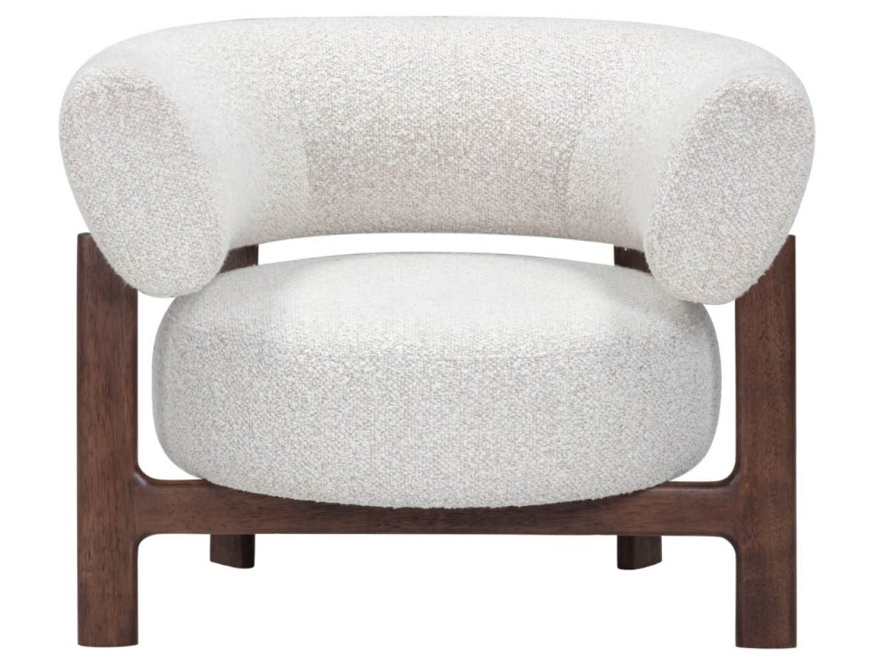 Kylo Whitenoise Natural/Smoked Oak Lounge Chair - Ornate Home