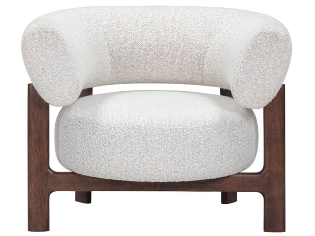 Kylo Whitenoise Natural/Smoked Oak Lounge Chair - Ornate Home