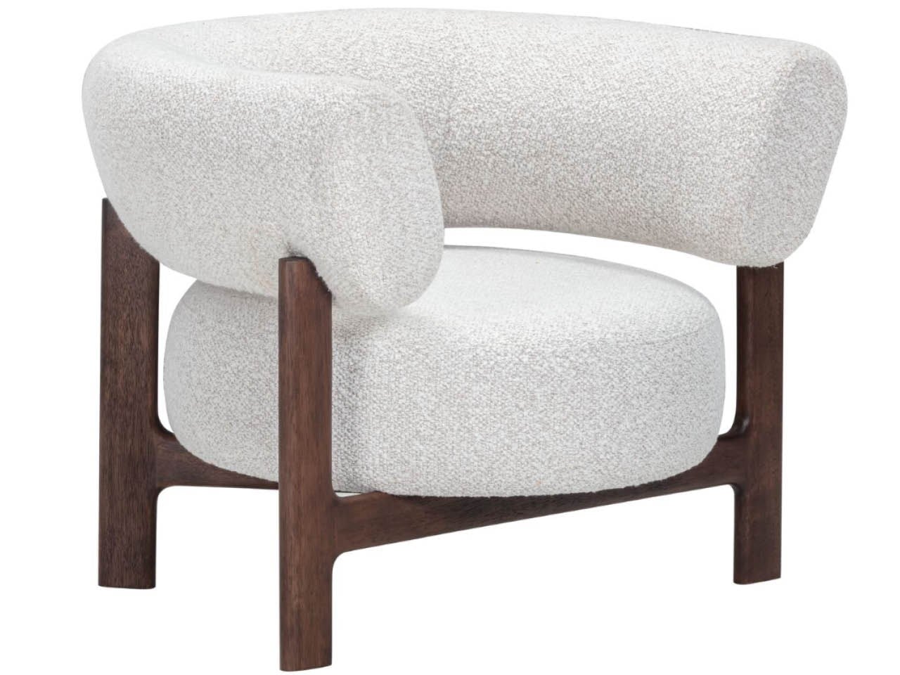 Kylo Whitenoise Natural/Smoked Oak Lounge Chair - Ornate Home