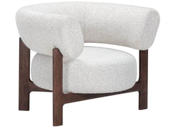 Kylo Whitenoise Natural/Smoked Oak Lounge Chair - Ornate Home