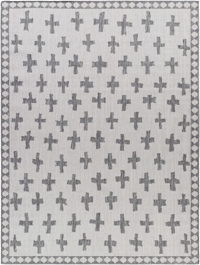 Kyna Gray Outdoor Area Rug - Clearance - Ornate Home