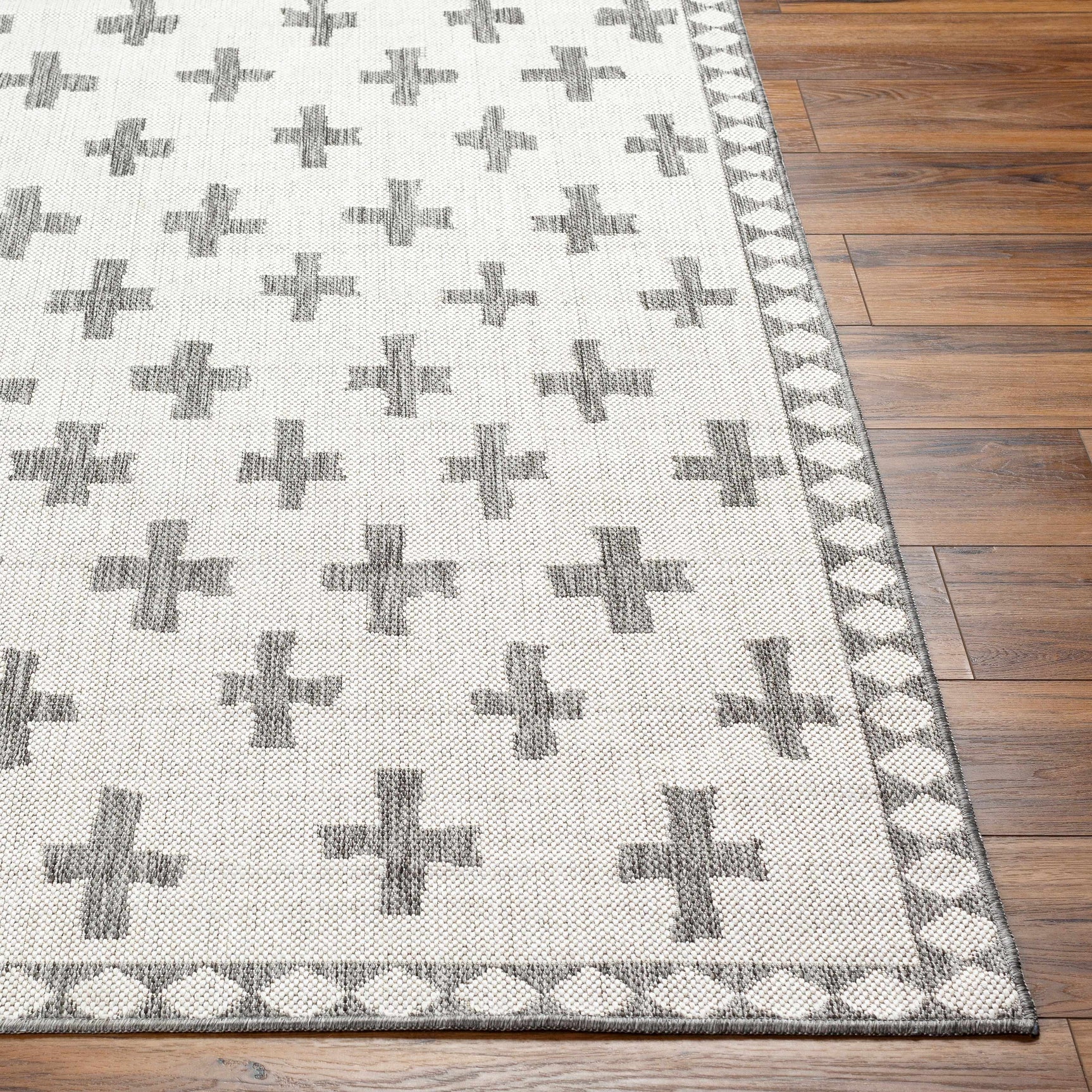 Kyna Gray Outdoor Area Rug - Clearance - Ornate Home