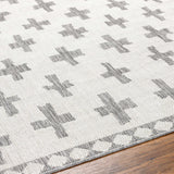 Kyna Gray Outdoor Area Rug - Clearance - Ornate Home