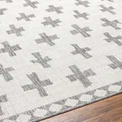 Kyna Gray Outdoor Area Rug - Clearance - Ornate Home