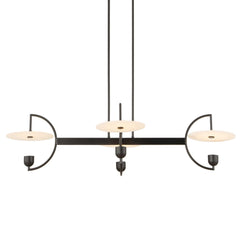 Kyoto Black 4 Light Linear LED Chandelier - Ornate Home