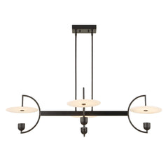 Kyoto Black 4 Light Linear LED Chandelier - Ornate Home
