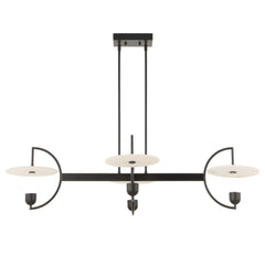 Kyoto Black 4 Light Linear LED Chandelier - Ornate Home