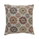 Kyra Orange/Multi 18x18 Throw Pillow - Ornate Home