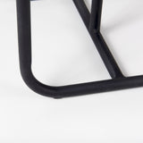 Kyra White/Black Marble Top C-Shaped End and Side Table - Ornate Home