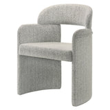 Kyree Chenille/Walnut Arm Chair (Set of 2) - Ornate Home