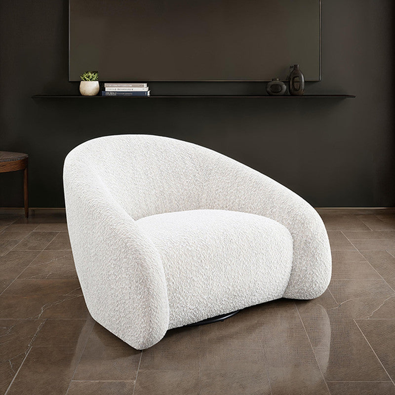 Kyria Beige Swivel Chair - Ornate Home