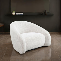 Kyria Beige Swivel Chair - Ornate Home