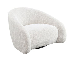 Kyria Beige Swivel Chair - Ornate Home