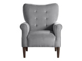 Kyrie Dark Gray Velvet Accent Chair - Ornate Home