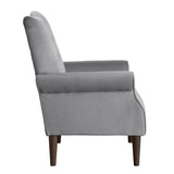 Kyrie Dark Gray Velvet Accent Chair - Ornate Home
