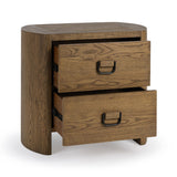 Kyrie Tawny Brown 2 Drawer Nightstand - Ornate Home