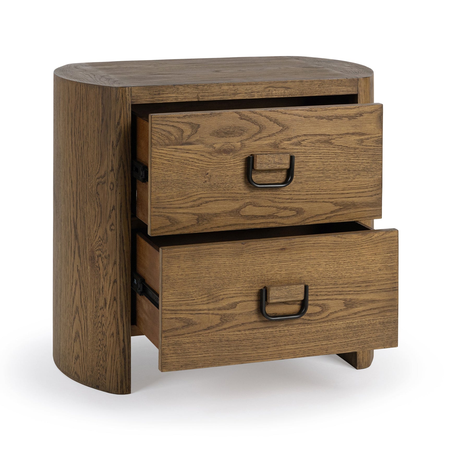 Kyrie Tawny Brown 2 Drawer Nightstand - Ornate Home