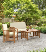 Kyushu Beige/Natural 3 Pc. Patio Set - Ornate Home