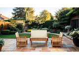 Kyushu Beige/Natural 4 Piece Patio Set - Ornate Home