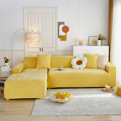 L Shape Couch Cover Stretch Soft Sectional Sofa Cover Furniture Protector Slipcover for Couch with 1pcs Free Pillowcases - Ornate Home