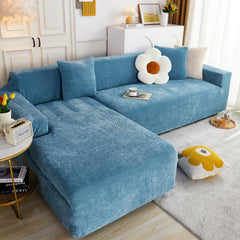 L Shape Couch Cover Stretch Soft Sectional Sofa Cover Furniture Protector Slipcover for Couch with 1pcs Free Pillowcases - Ornate Home