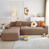 L Shape Couch Covers Stretch Slipcovers Furniture Protector with 1pcs Free Pillowcases - Ornate Home