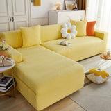 L Shape Couch Covers Stretch Slipcovers Furniture Protector with 1pcs Free Pillowcases - Ornate Home