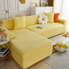 L Shape Couch Covers Stretch Slipcovers Furniture Protector with 1pcs Free Pillowcases - Ornate Home