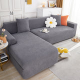 L Shape Couch Covers Stretch Slipcovers Furniture Protector with 1pcs Free Pillowcases - Ornate Home