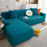 L Shape Couch Covers Stretch Slipcovers Furniture Protector with 1pcs Free Pillowcases - Ornate Home